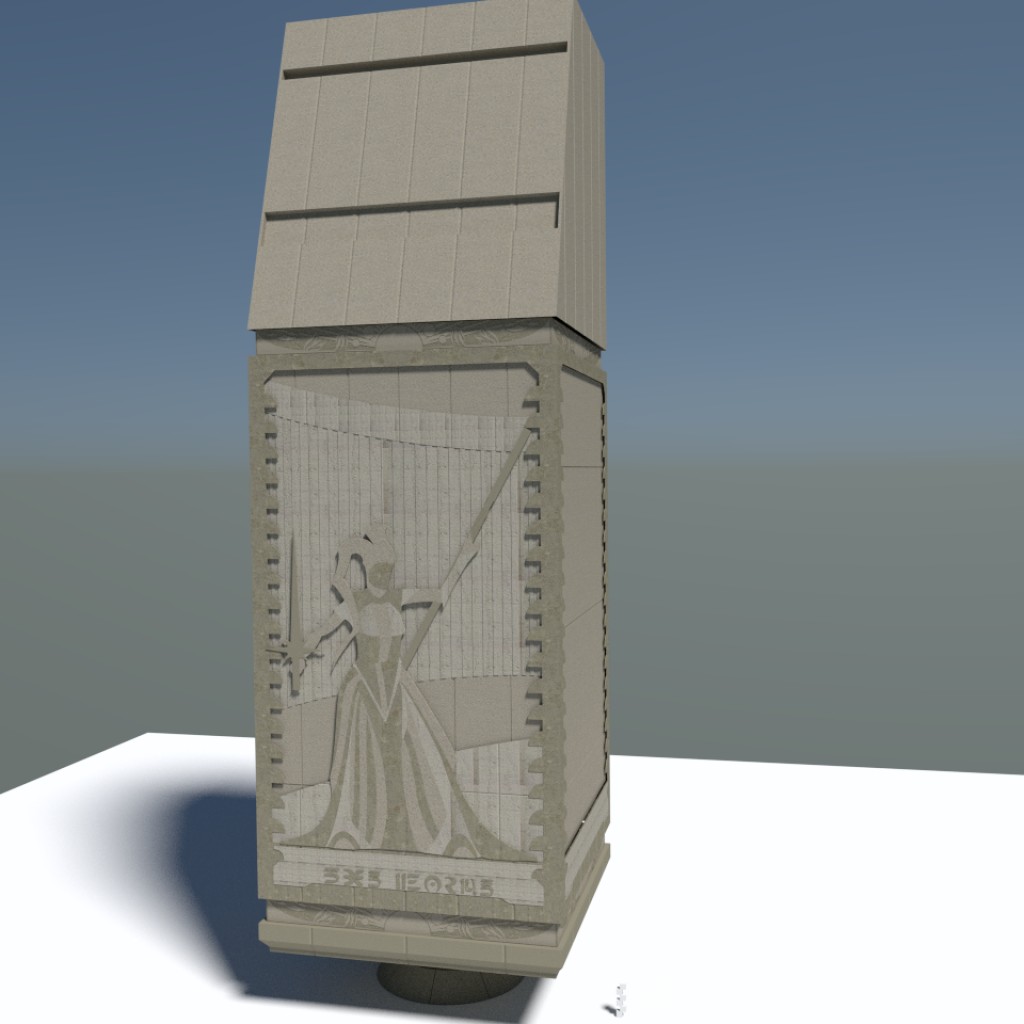 Jedi Temple Entrance - Pillar Detail. preview image 1